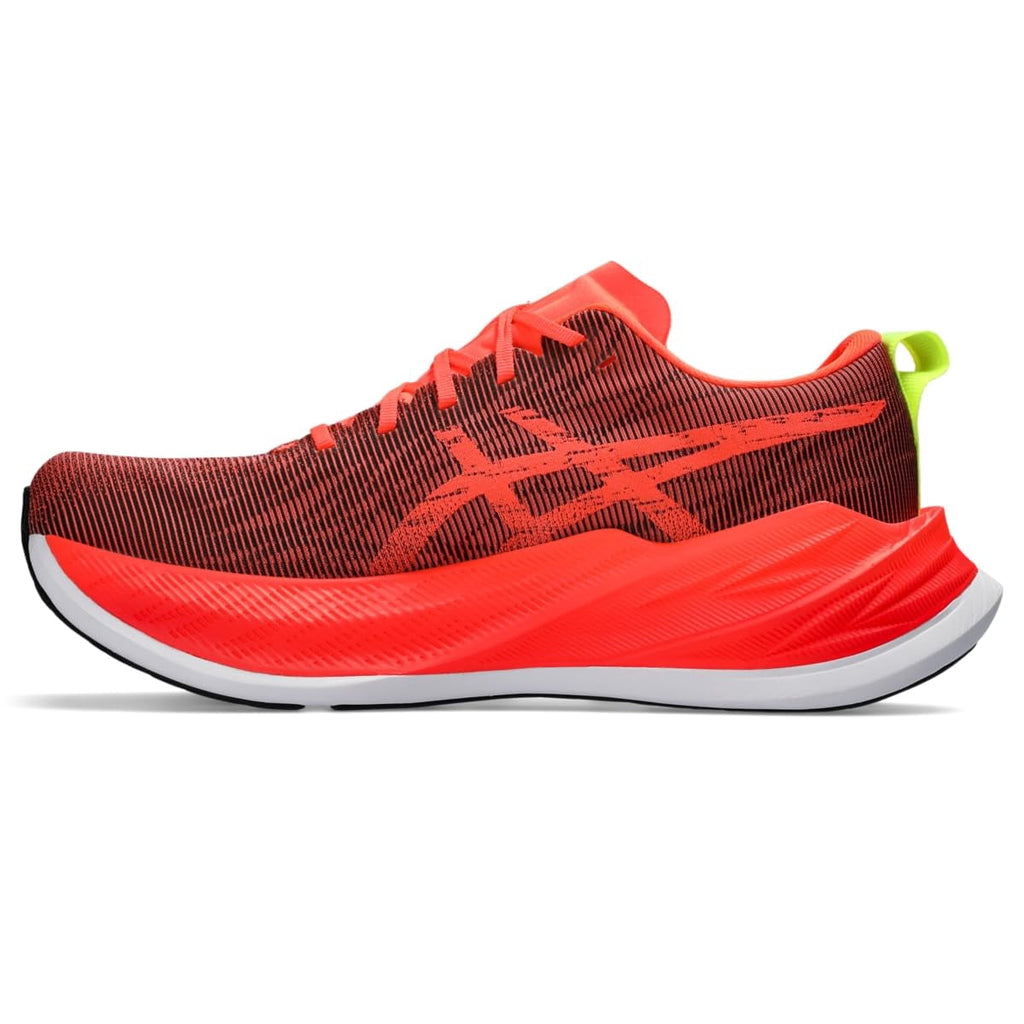 ASICS Unisex SUPERBLAST long Distance & Tempo Running Shoe, ( 9.5 US Men / 11 US Women ) Standard , Sunrise RED/Black