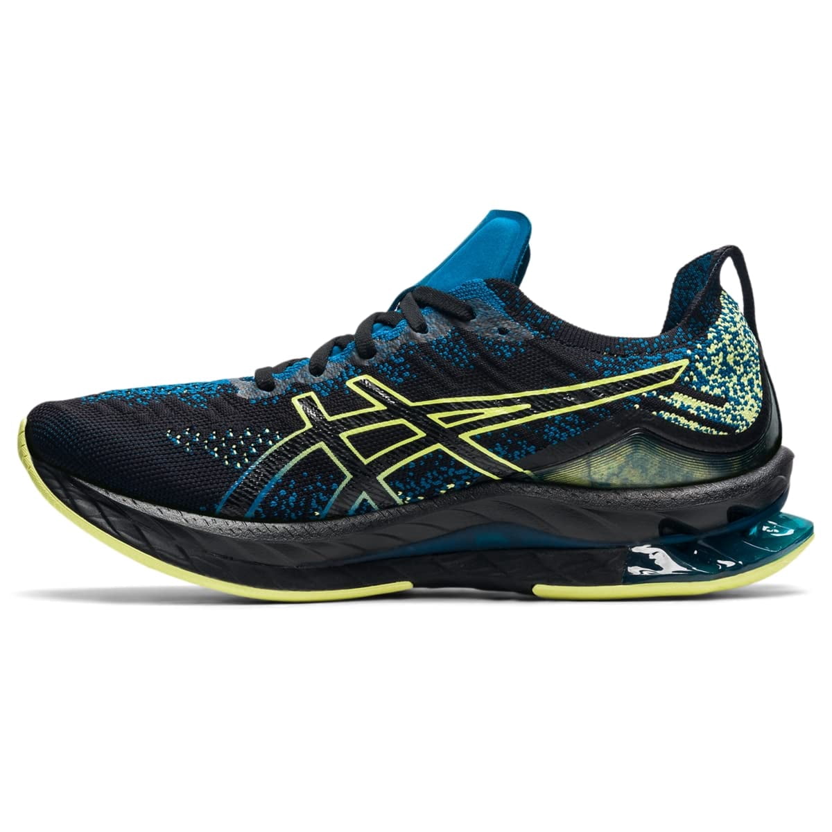 ASICS Gel-Kinsei BlastR) Distance Running shoes, Size 13 US ( Medium ), Black/Glow Yellow