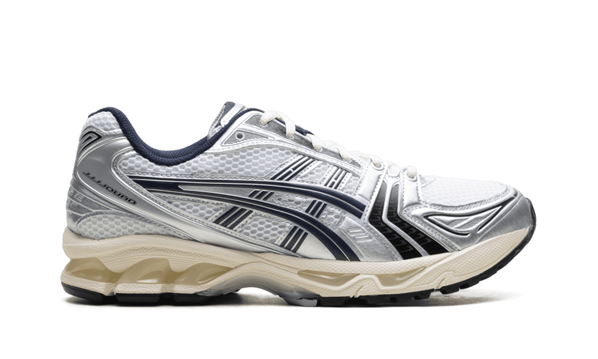 ASICS MENS GEL-Kayano 14 "JJJJound - White/Navy" 1203A961 100 1203A961 100 from Stadium Goods