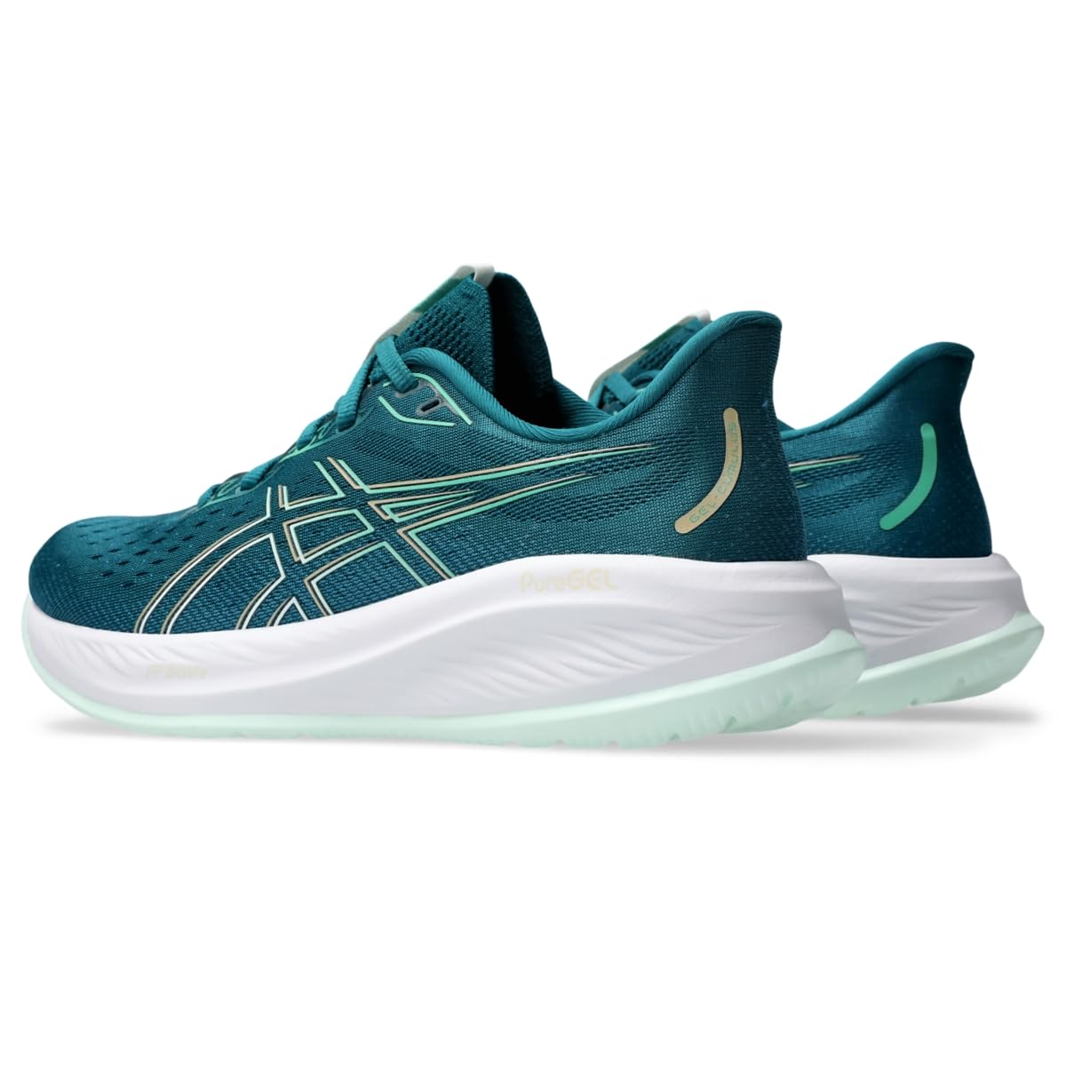 ASICS Women's Gel-Cumulus 26 Running Shoes, Rich Teal/Pale Mint, US 11 Medium