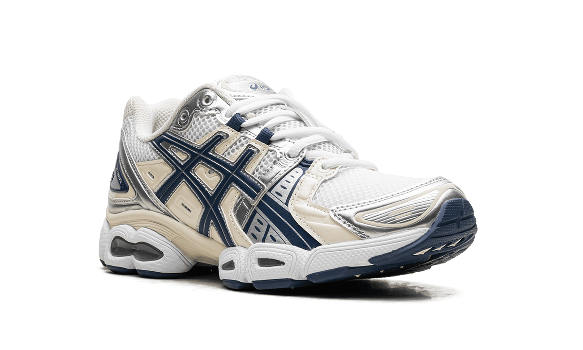 ASICS WOMENS Gel-Nimbus 9 Womens "White Light Indigo" 1202A278 108 1202A278 108 from Stadium Goods
