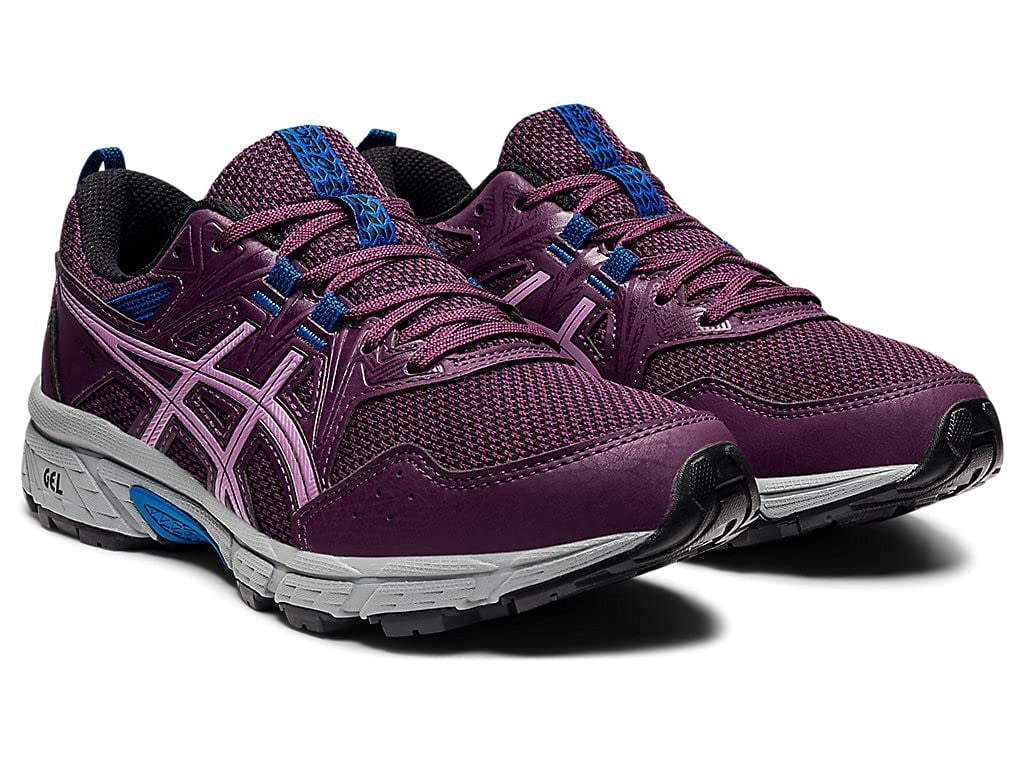 ASICS Women's Gel-Venture 8 Everyday Trail Shoes, Size 7 US ( Standard ), DEEP Plum/Black- Water Resistant