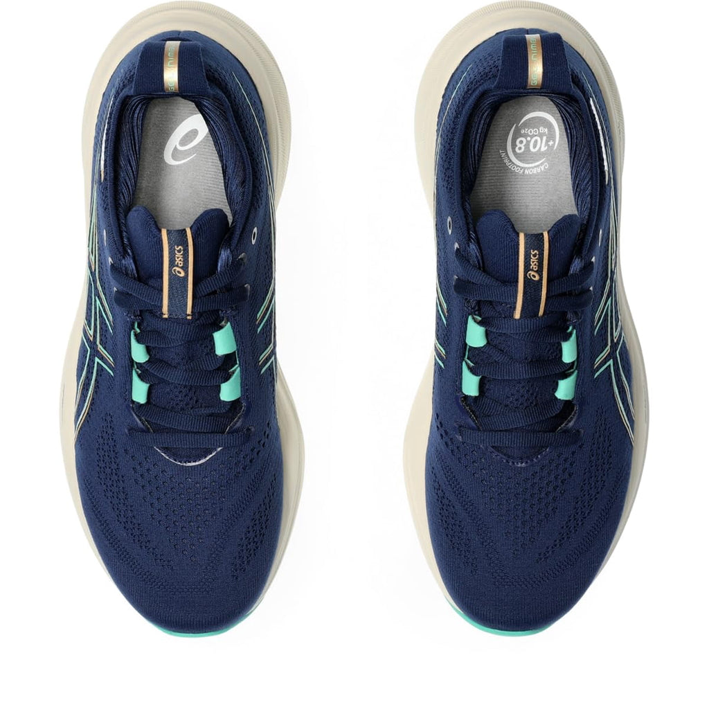 ASICS Women's Gel-Nimbus 26 Running Shoes, Size 10 US ( WIDE ) , Blue Expanse/Aurora Green