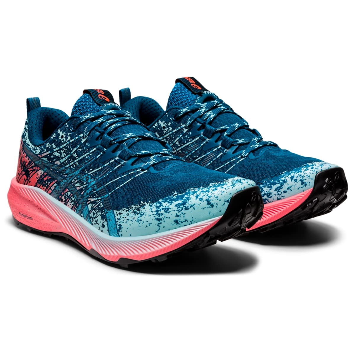 ASICS Women's Fuji Lite 2 Running Shoes, Size 7.5 US ( MEDIUM ) , DEEP SEA Teal/Pure Silver