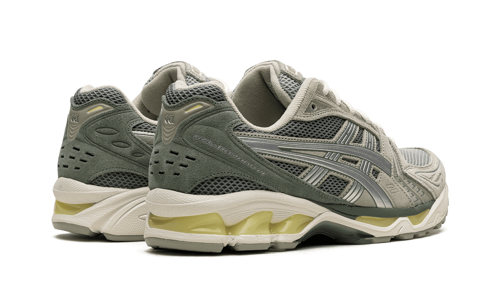 ASICS MENS GEL KAYANO 14 "Olive Grey Pure Silver" 1201A161 301 from Stadium Goods
