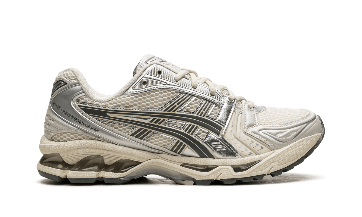 ASICS MENS GEL KAYANO 14 "BIRCH DARK PEWTER" 1201A019 200 from Stadium Goods