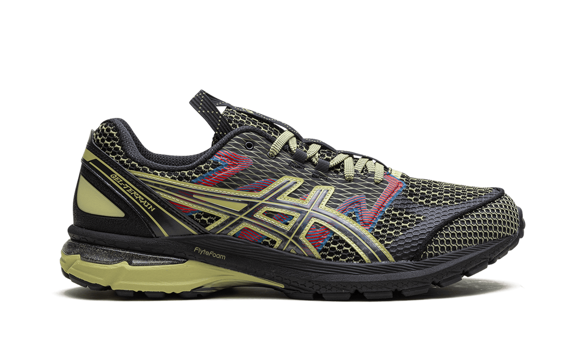 ASICS MENS GEL-Terrain "Black / Neon Lime" 1203A394 001 1203A394 001 from Stadium Goods