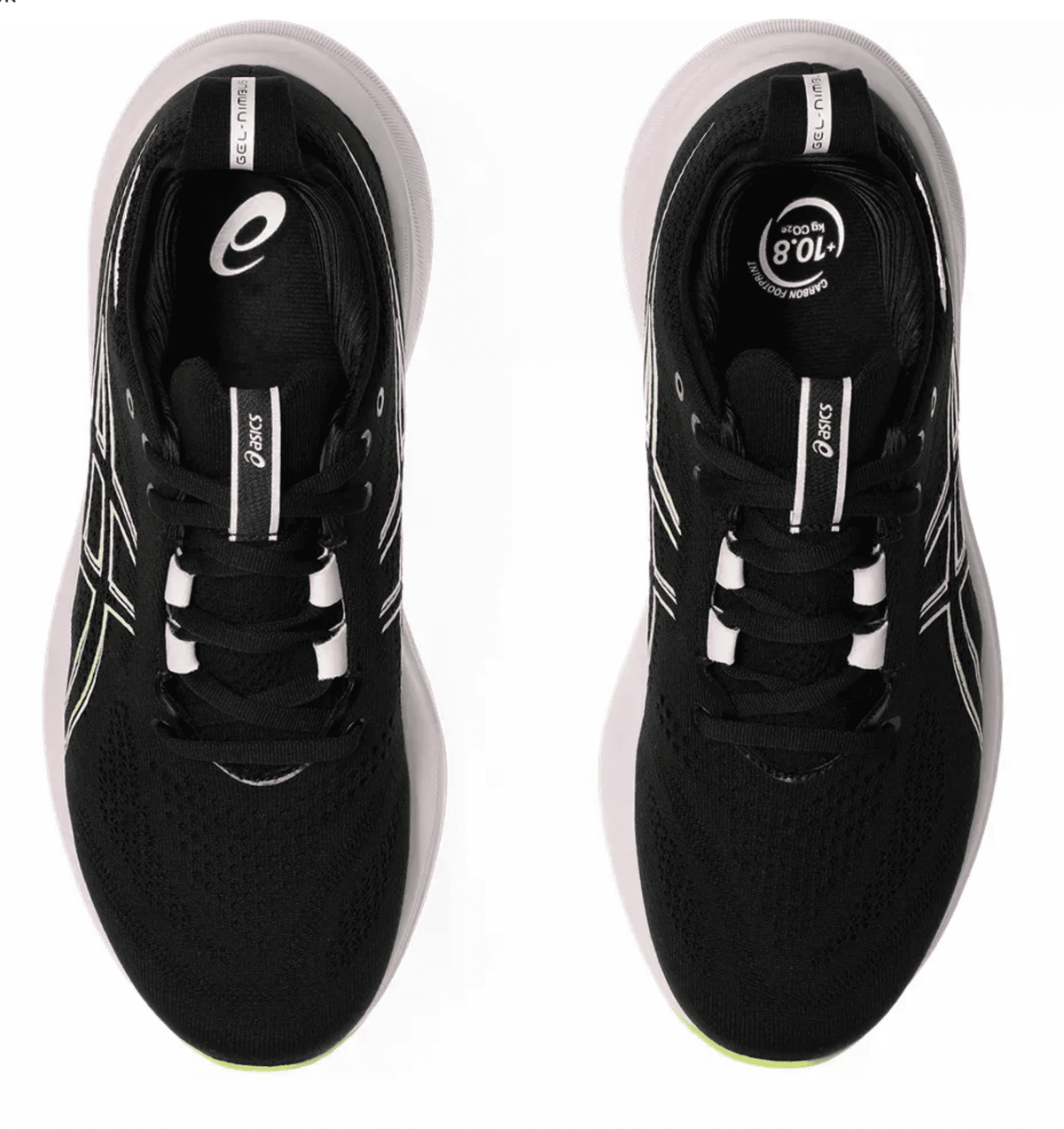 ASICS Women's Gel-Nimbus 26 Running Shoes, Size 11.5 US ( Standard ) , Black/NEON Lime