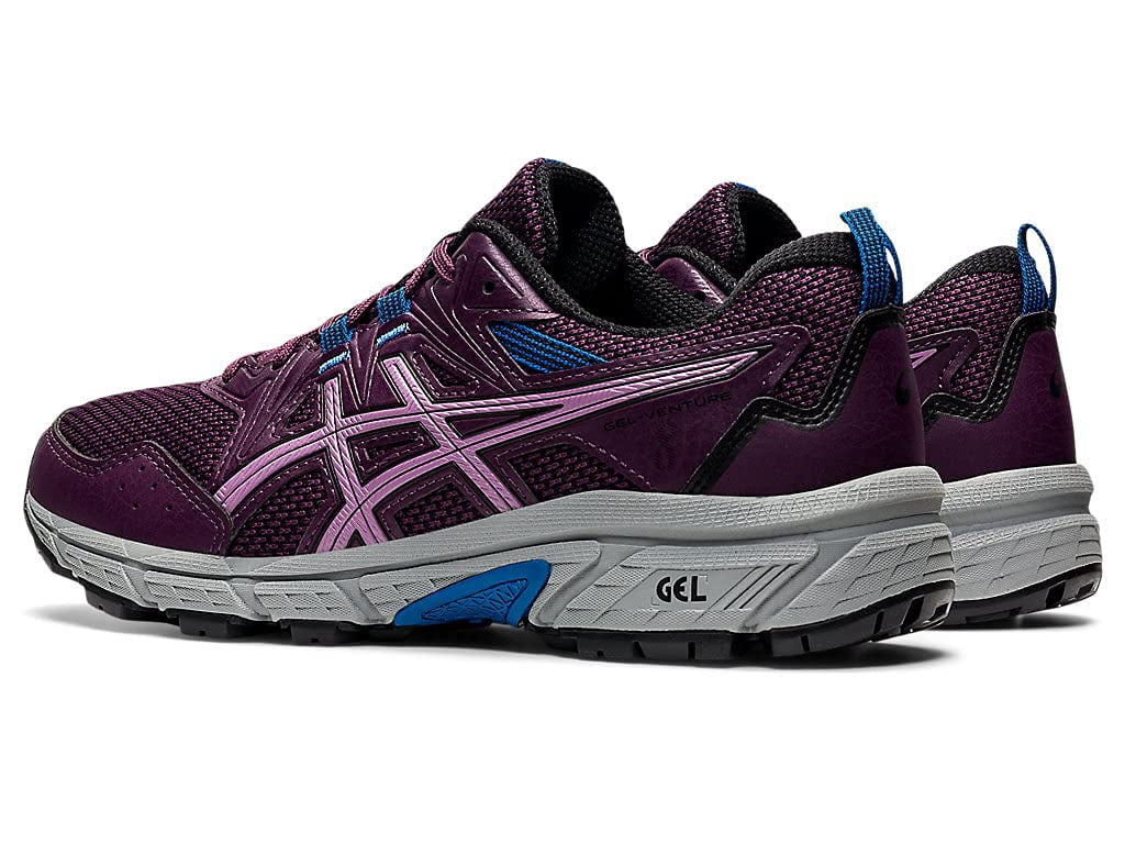 ASICS Women's Gel-Venture 8 Everyday Trail Shoes, Size 7 US ( Standard ), DEEP Plum/Black- Water Resistant