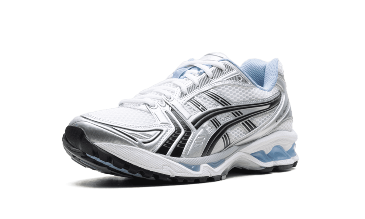 ASICS MENS GEL-Kayano 14 "JJJJound - White/Blue" 1203A961 101 1203A961 101 from Stadium Goods