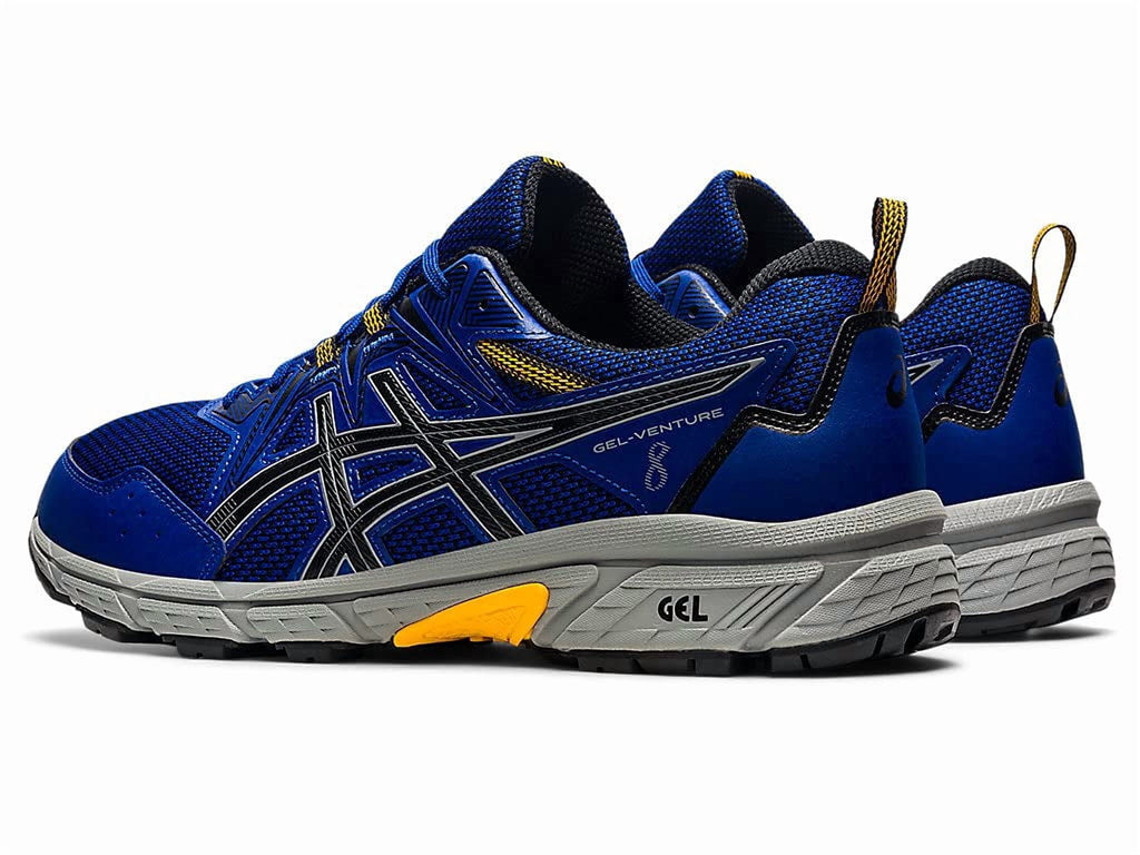 ASICS Men's Gel-Venture 8 Everyday Trail Shoes, Size 9 US ( EXTRA WIDE ), Monaco Blue/Black- Water Resistant