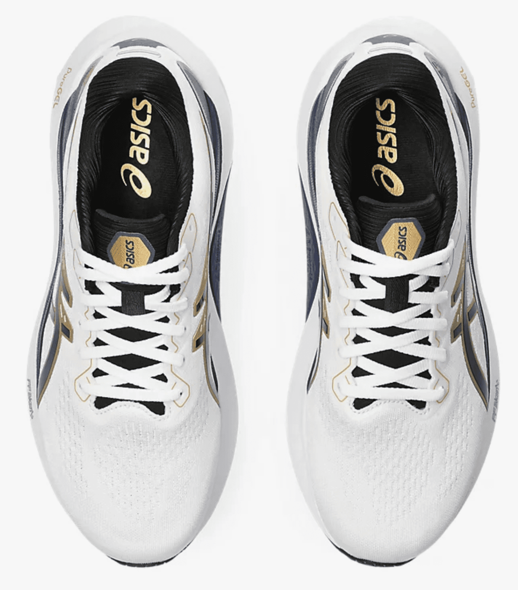 ASICS Men's Gel-Kayano 30 Anniversary Training Shoes, Size US 9 ( Medium ) , White/ Deep Ocean