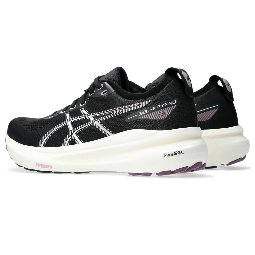 ASICS Women's Gel-Kayano 31 Running Shoes, Size 12 US ( Standard ), Black/Pure Silver
