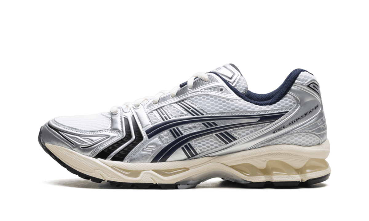 ASICS MENS GEL-Kayano 14 "JJJJound - White/Navy" 1203A961 100 1203A961 100 from Stadium Goods
