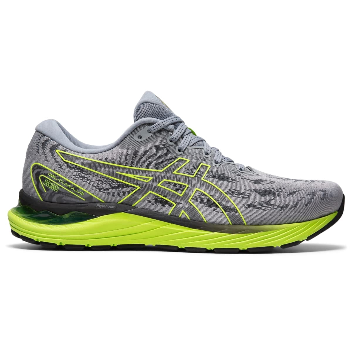 ASICS Men's Gel-Cumulus 23 Running Shoes, Size 10 US ( Standard ), Sheet Rock/Hazard Green