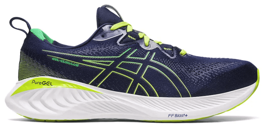 ASICS Men's Gel-Cumulus 25 Running Shoes, Size 9.5 US ( Standard ), Midnight/Cilantro