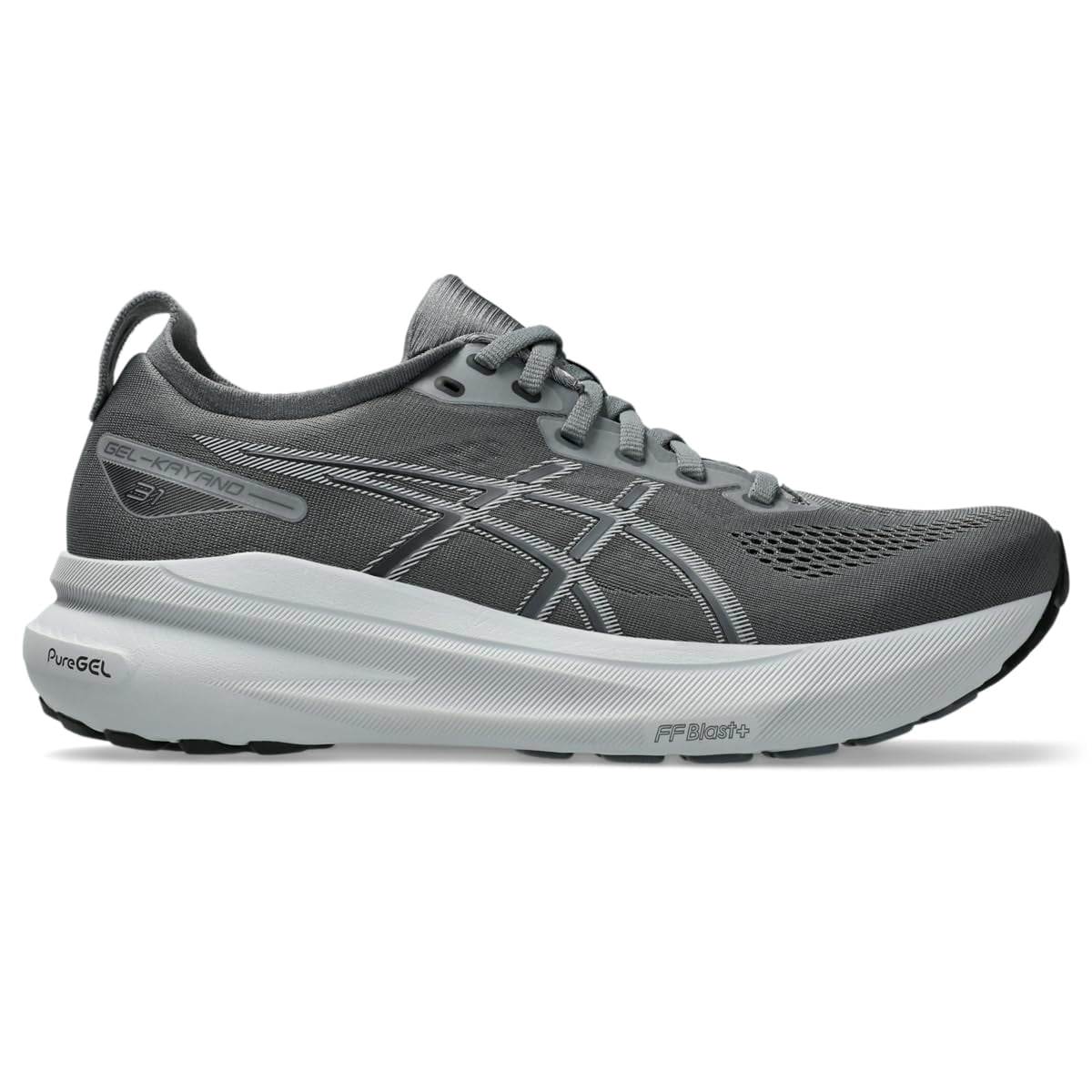 ASICS Men's Gel-Kayano 31 Running Shoes, Steel Grey/Piedmont Grey, US 13 4E