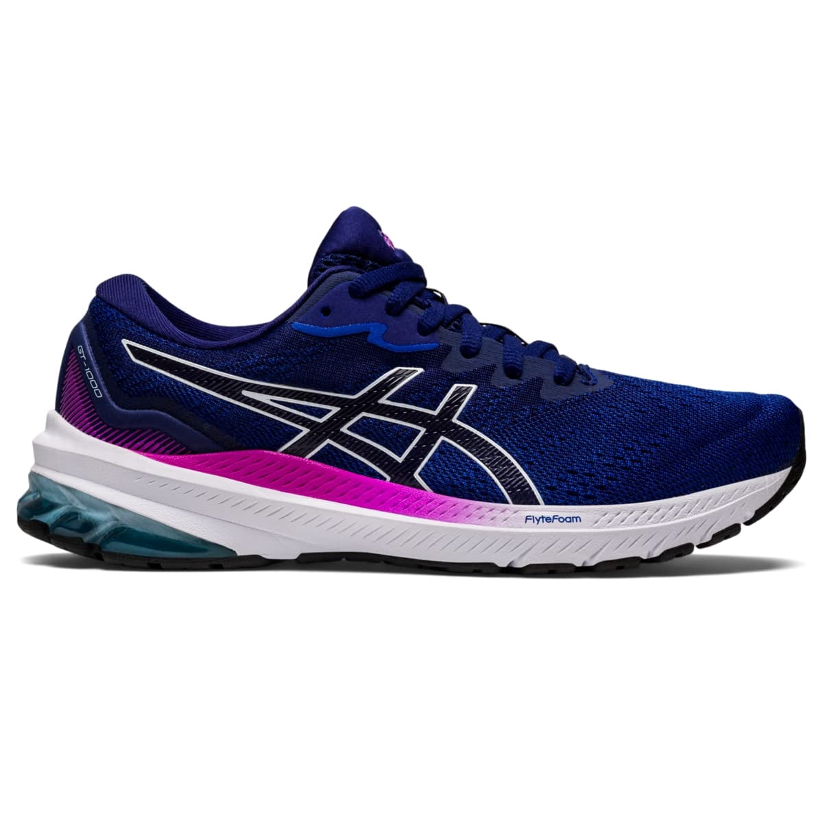 ASICS Women's GT-1000 11 Trail Running & Training shoes, Size 12 US ( WIDE ), Lapis Lazuli Blue/Soft Sky