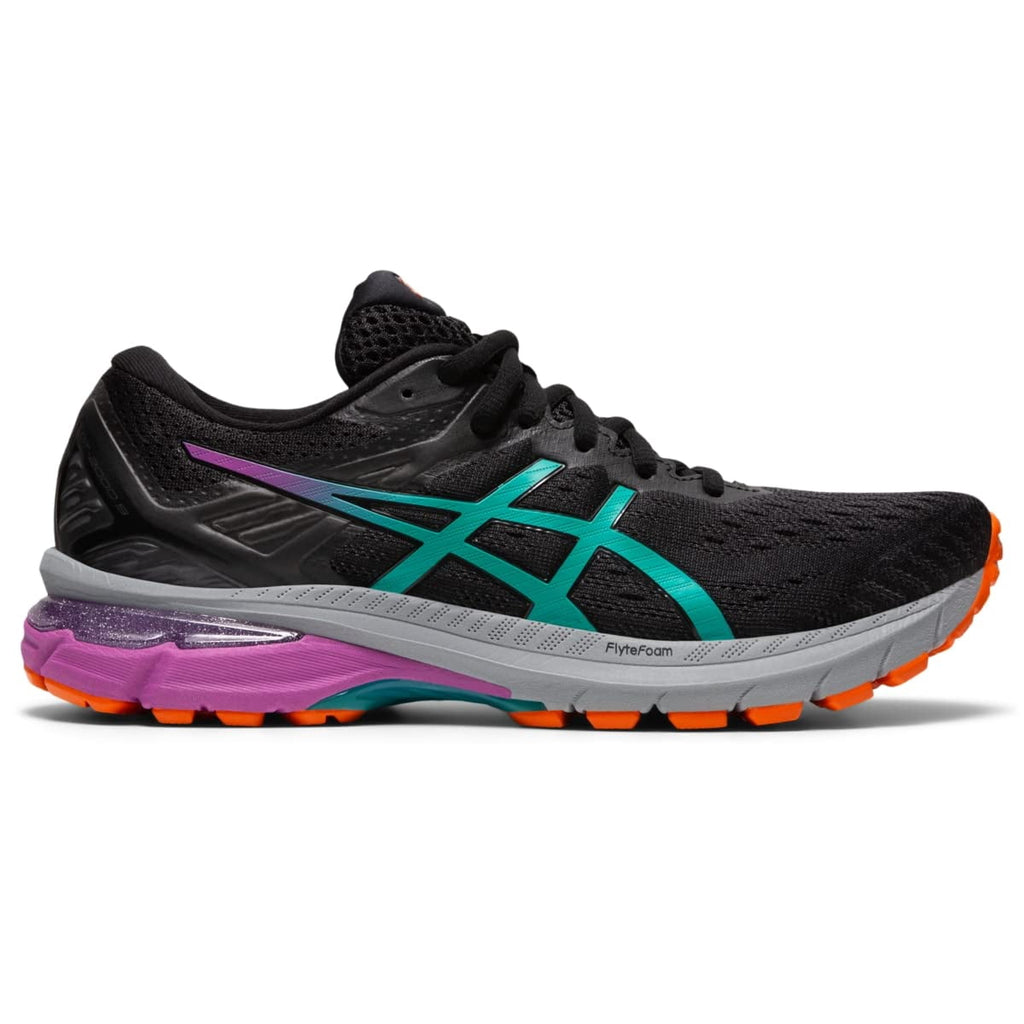 ASICS Women's GT-2000 9 "Trail Edition" Running & Walking Shoes , Size 5 US ( Standard ), Black/Baltic Jewel - overpronation