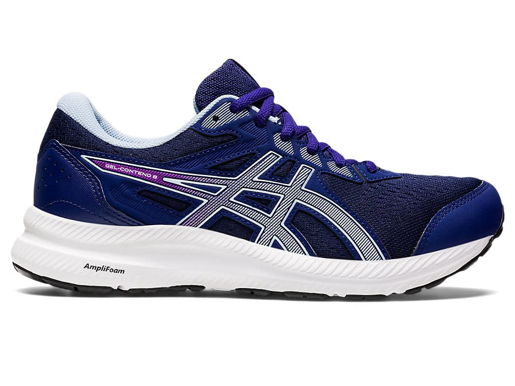 ASICS Women's Gel-Contend 8 Running shoes, 9 US ( Standard ) - Dive Blue/Soft Sky
