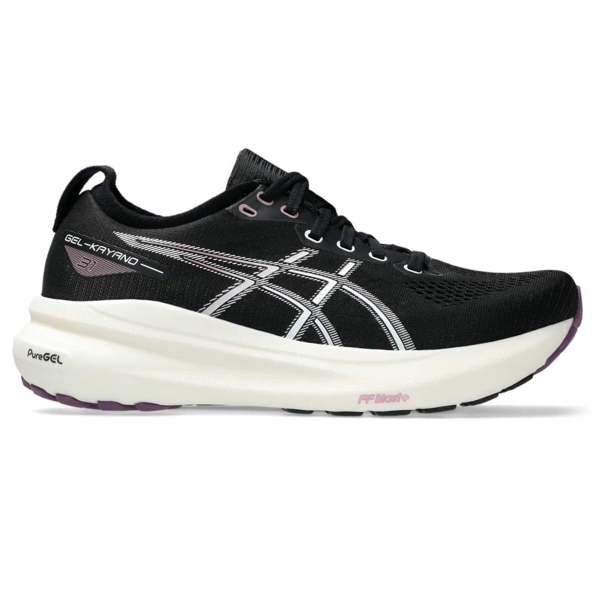 ASICS Women's Gel-Kayano 31 Running Shoes, Size 12 US ( Standard ), Black/Pure Silver