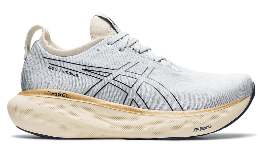 ASICS Women's Gel-Nimbus 25 Running Shoes, 11.5 US ( Standard ), Sky/Cream