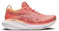 ASICS Women's Gel-Nimbus 25 Running Shoes, 7 US ( WIDE ), Papaya/Dusty Purple