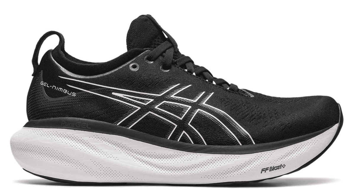 ASICS Women's Gel-Nimbus 25 Running Shoes, Size 10 US ( WIDE ), Black/Pure Silver