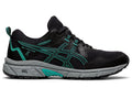 ASICS Women's Gel-Venture 8 Trail Shoes, Size 6.5 US ( Standard ), Black/Baltic Jewel- Water Resistant