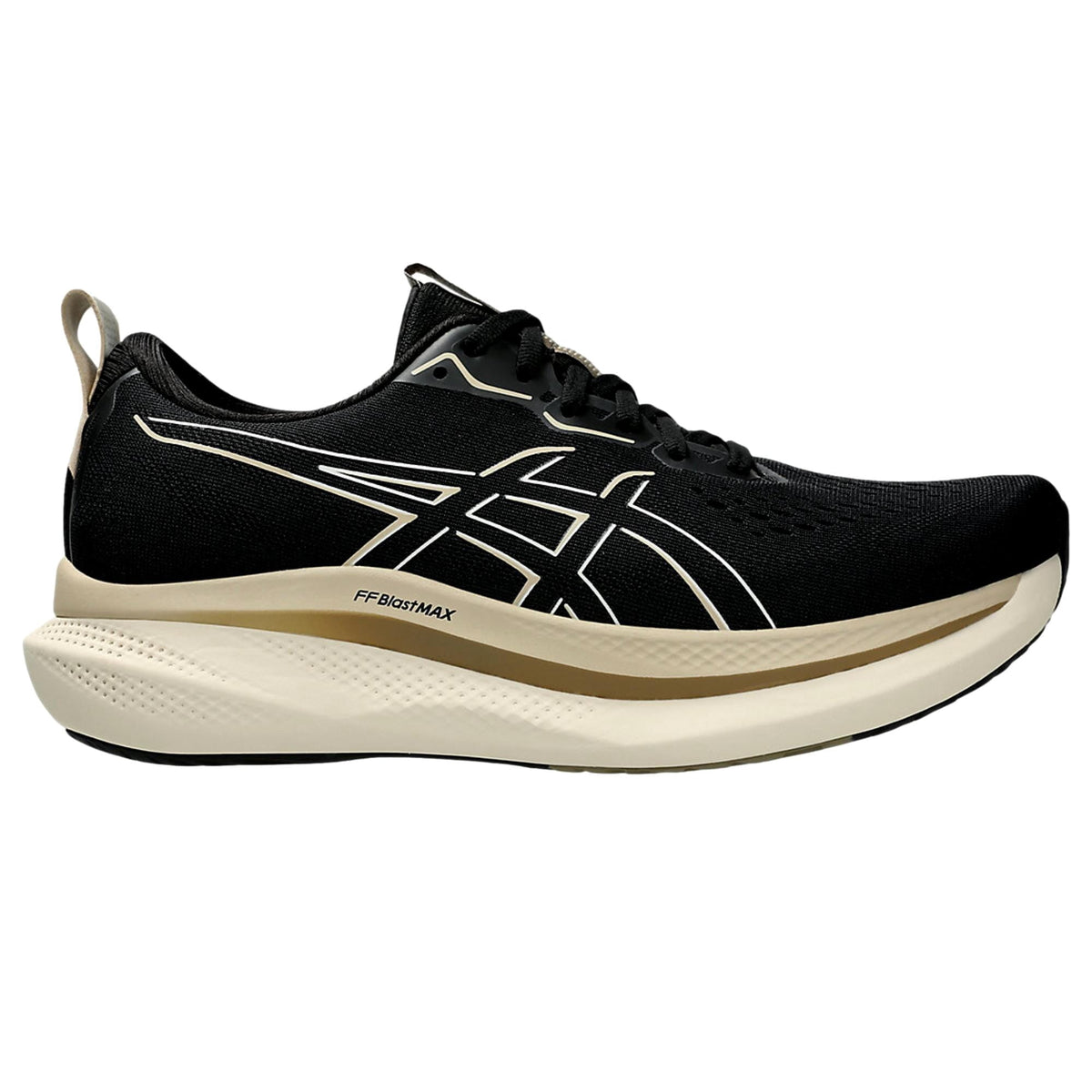 Asics Glideride Max Black / Oatmeal 1011B891-001 Men's Size 9