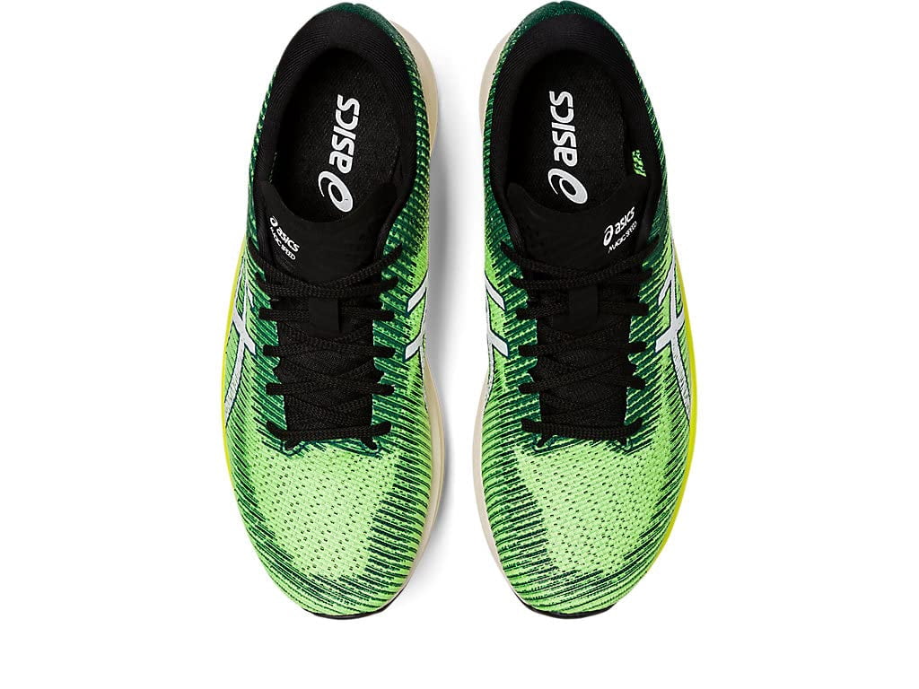 ASICS Men's Magic Speed 2 Running Shoes, Size 12.5 US ( Standard )- Safety Yellow/White