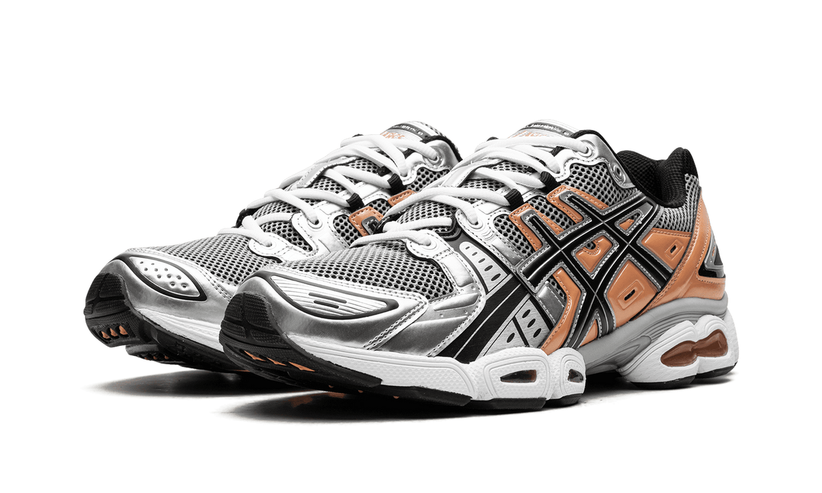 ASICS MENS GEL-Nimbus 9 "Sheet Rock / Orange Lily" 1201A424 025 1201A424 025 from Stadium Goods