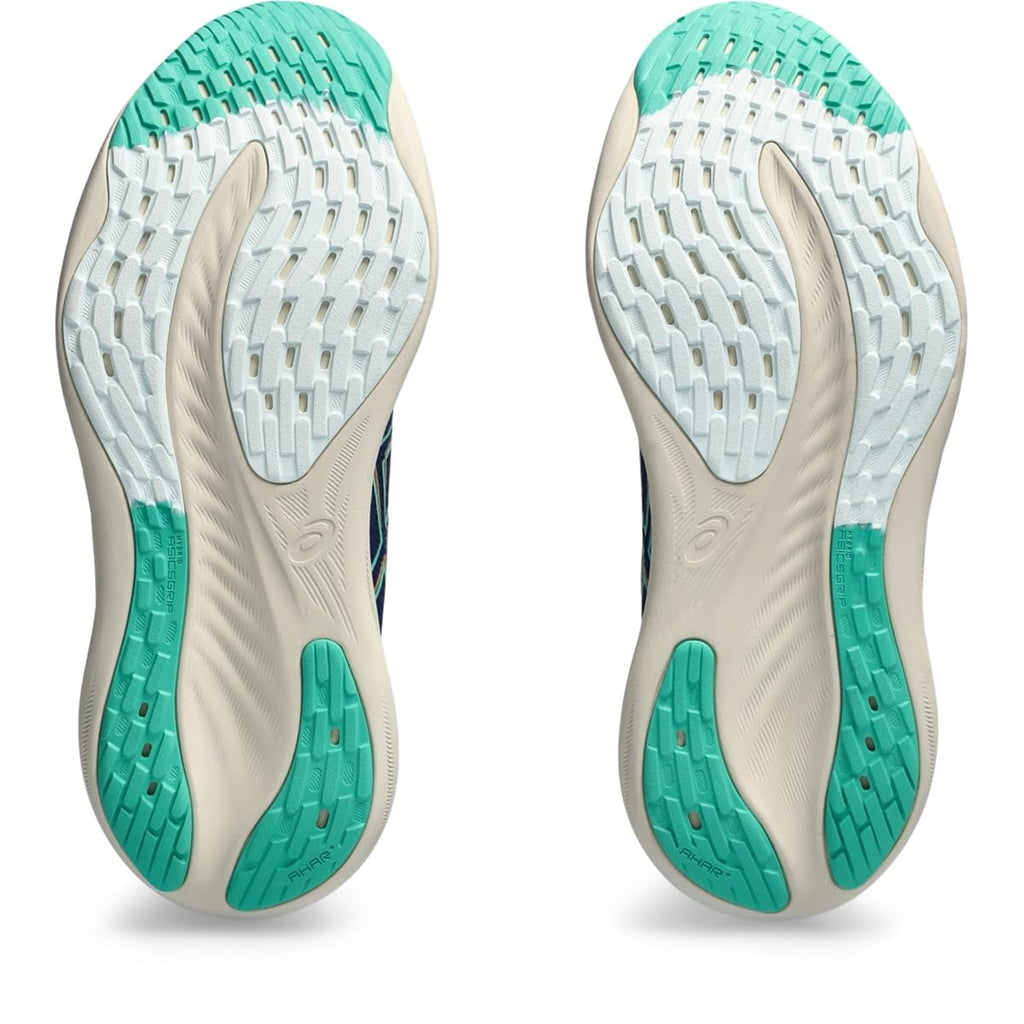 ASICS Women's Gel-Nimbus 26 Running Shoes, Size 10 US ( WIDE ) , Blue Expanse/Aurora Green