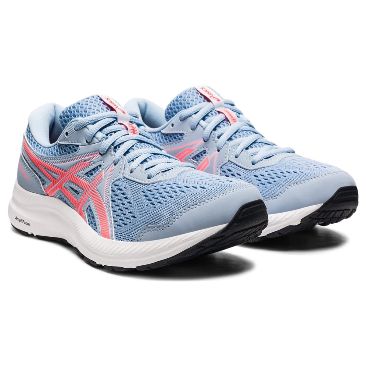 ASICS Women's Gel-Contend 7 Running shoes, 12 US ( Standard ) - Mist/Blazing Coral