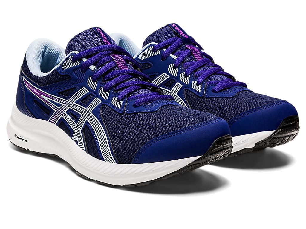 ASICS Women's Gel-Contend 8 Running shoes, 9 US ( Standard ) - Dive Blue/Soft Sky
