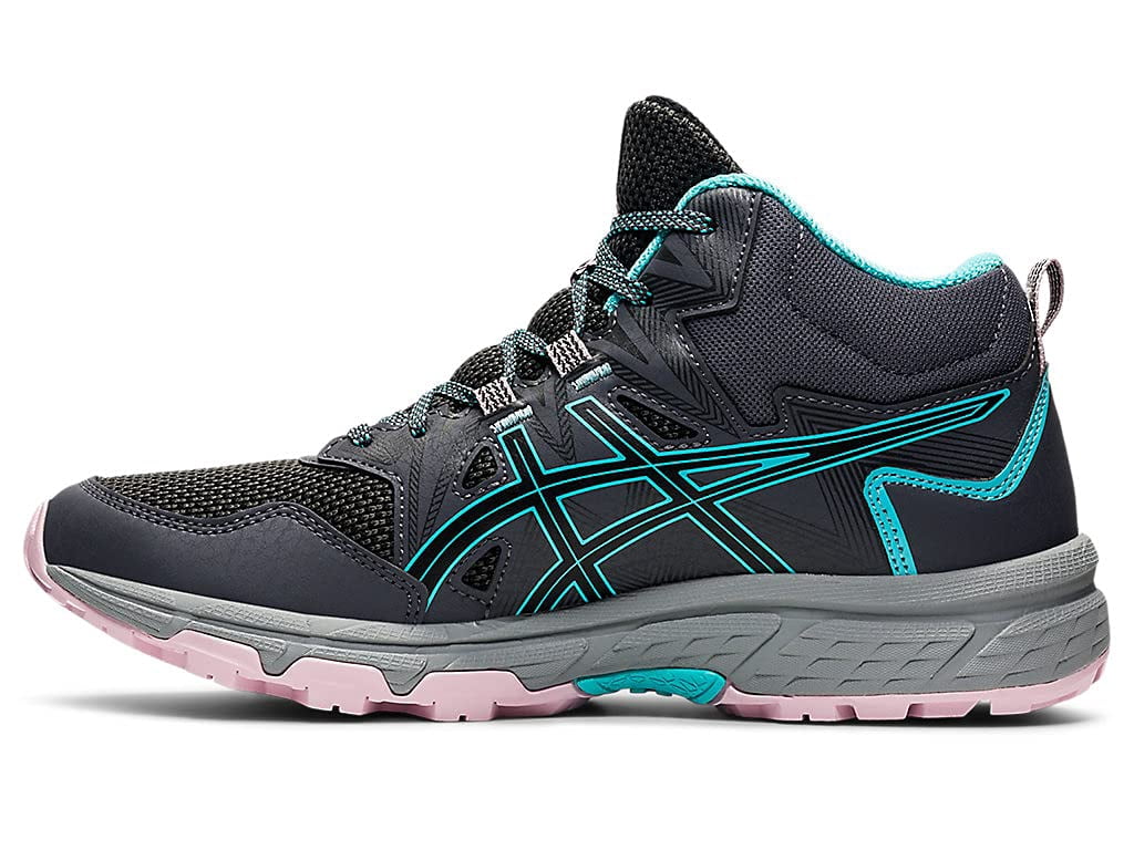 ASICS Women's Gel-Venture 8 Mid Top Everyday Shoes, Size 8 US ( Standard ), Graphite Grey/ICE Mint - Water Resistant