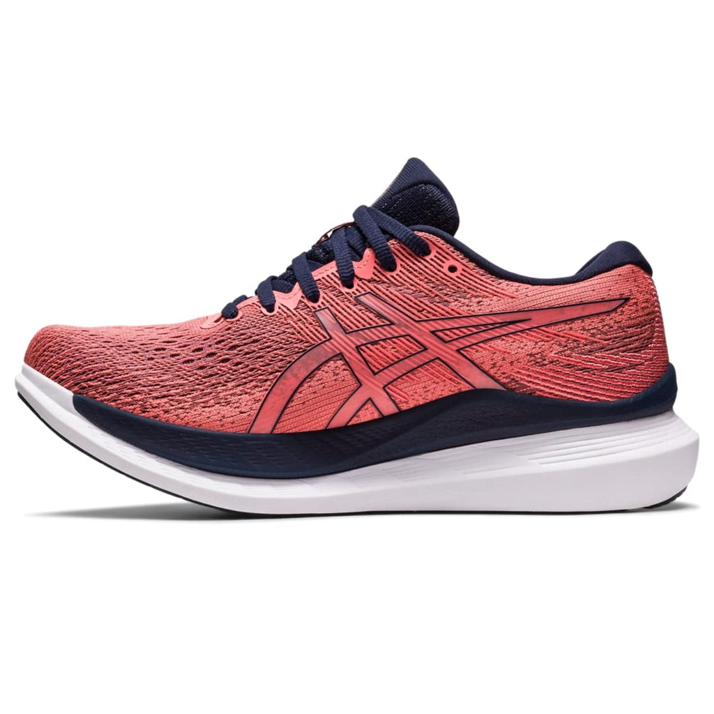 ASICS Women's GlideRide 3 Running Shoes, Papaya/Midnight, US 6.5 B